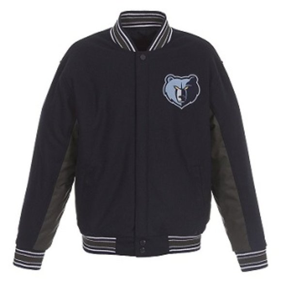 🆕 🏀MEMPHIS GRIZZLIES REVERSIBLE WOOL JACKET - 3X - NBA - Picture 2 of 3